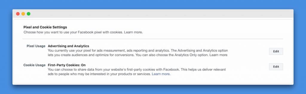 Facebook Pixel Cookies